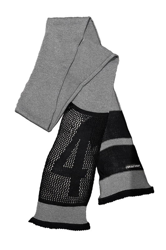 Lucky Stripe Scarf - Grey/Black