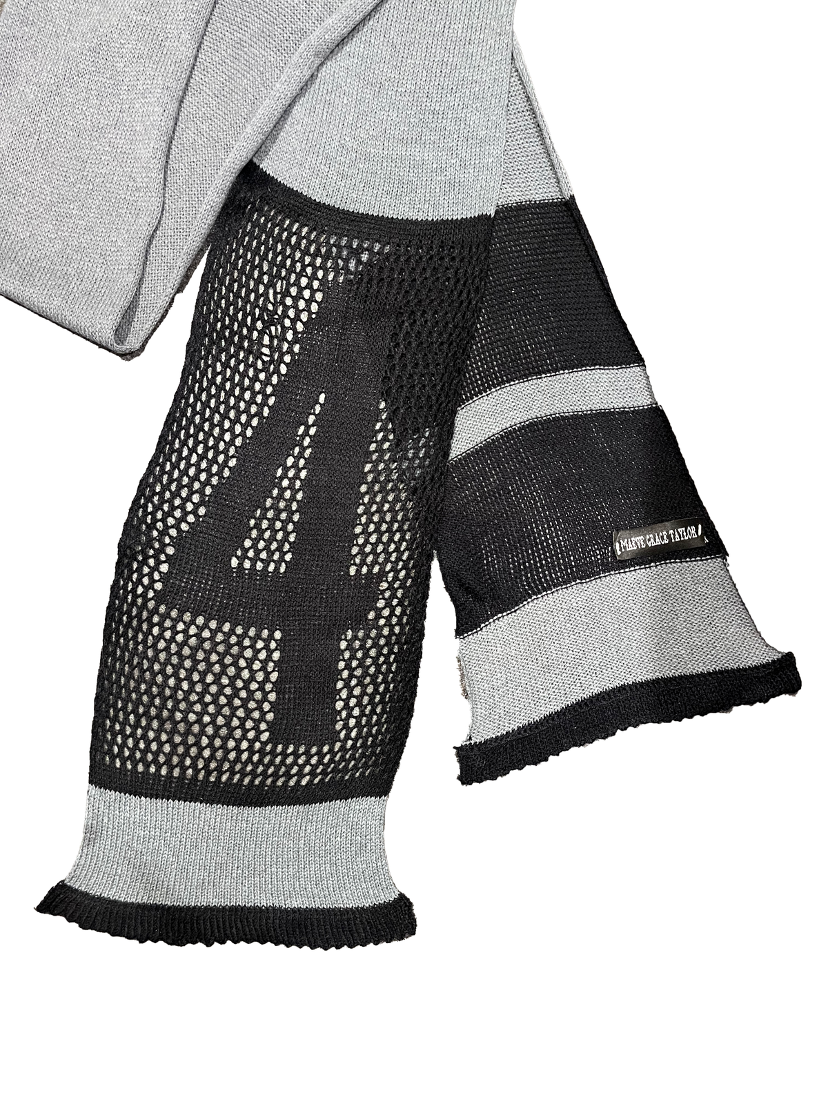 Lucky Stripe Scarf - Grey/Black