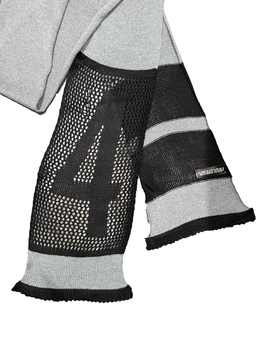 Lucky Stripe Scarf - Grey/Black
