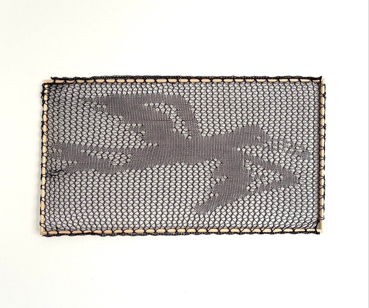 Bird in Flight - Hand-knitted Lace Painting