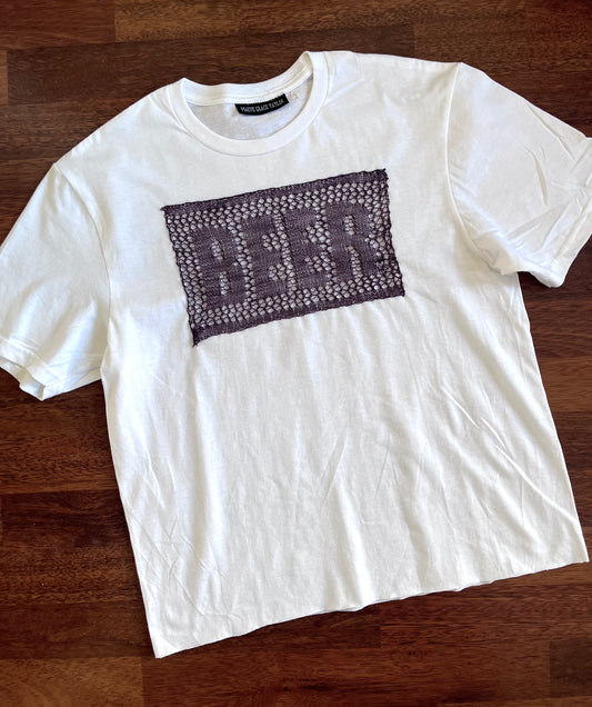 Short Sleeve Regular Fit T-shirt with BEER Patch